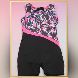 *0963 shimmering used once leotard outfit Girls 4-5